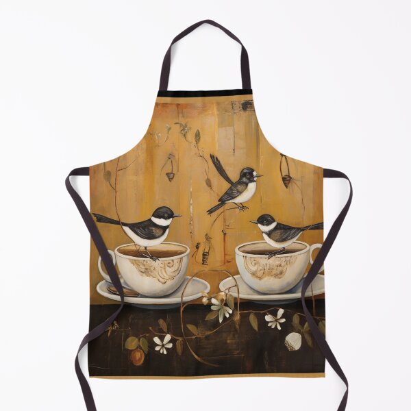 Item preview, Autumn Bird and Tea Cups designed and sold by tomorrowsart.
