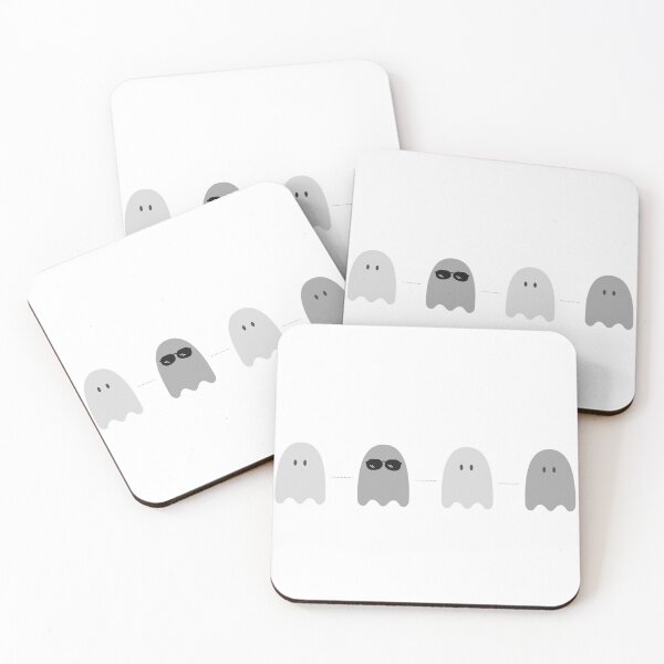 Item preview, Adorable ghosts with sunglasses for halloween designed and sold by noneko04.