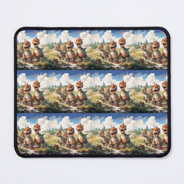 Item preview, Playful dinosaurs in a prehistoric landscape designed and sold by KornUHD.