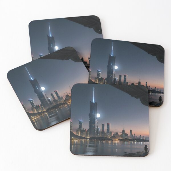 Item preview, Sci Fi Landscape in Moonlight designed and sold by Vászon  Varázs.