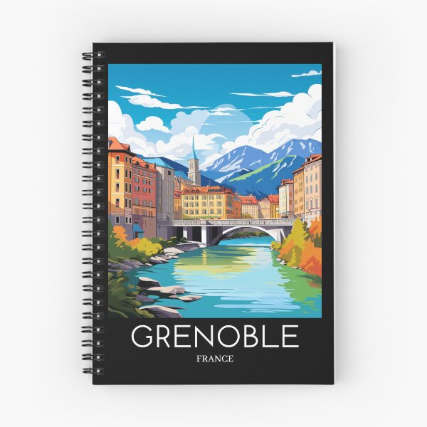 Item preview, A Pop Art Travel Print of Grenoble - France  designed and sold by StudioRedKoala.