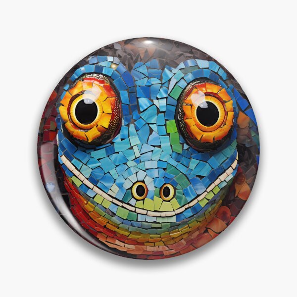 Item preview, Barcelona Salamander mosaic from Gaudi Park Güell funny face designed and sold by LolioGifts.