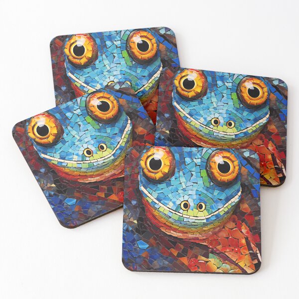 Item preview, Barcelona Salamander mosaic from Gaudi Park Güell funny face designed and sold by LolioGifts.
