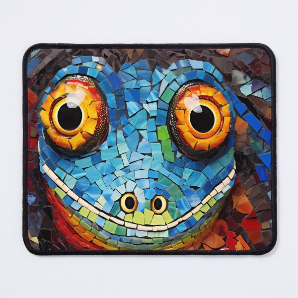 Item preview, Barcelona Salamander mosaic from Gaudi Park Güell funny face designed and sold by LolioGifts.