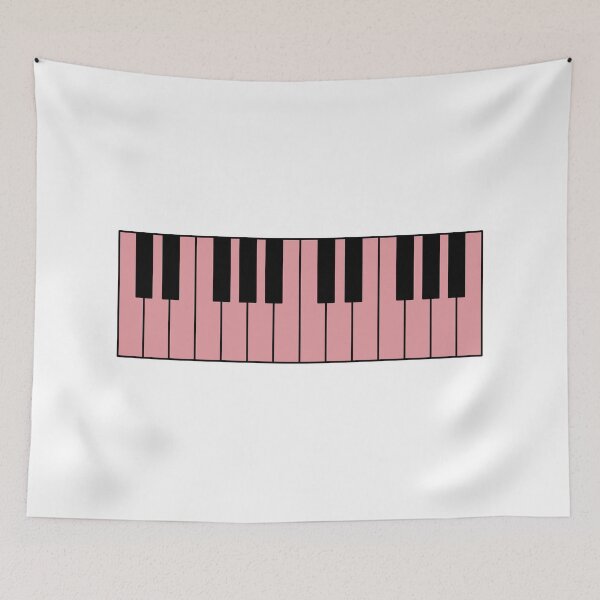 Item preview, Piano keyboard pastel pink designed and sold by Inspirationmotivation.