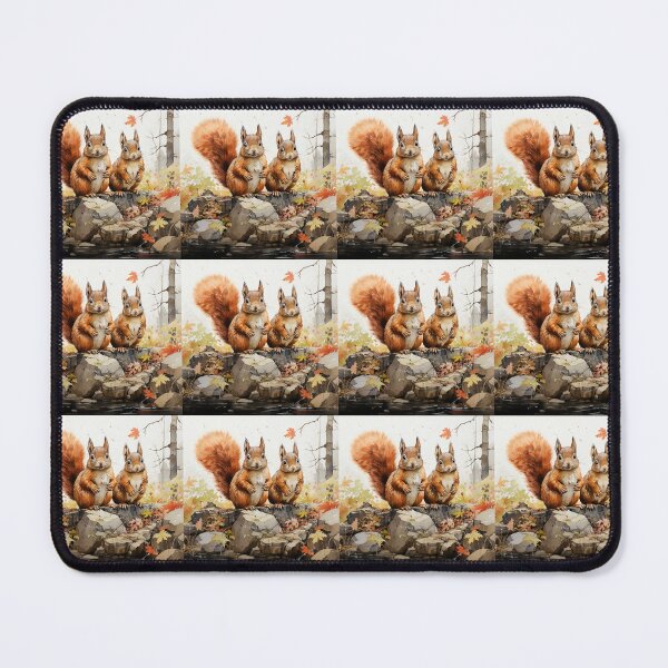Item preview, Nutty squirrels in autumn scenes  designed and sold by KornUHD.