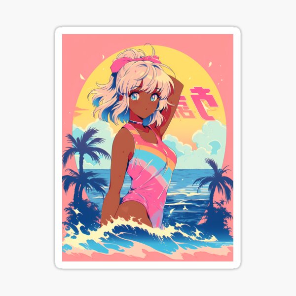 Cute 80s anime black girl 8- Retro