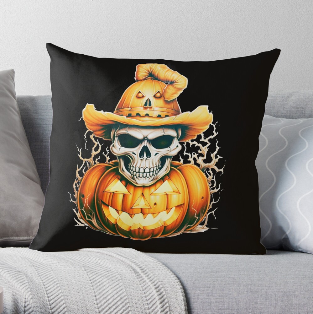 Full Moon Bat Hooked Pillow  Hooked Halloween Pillows