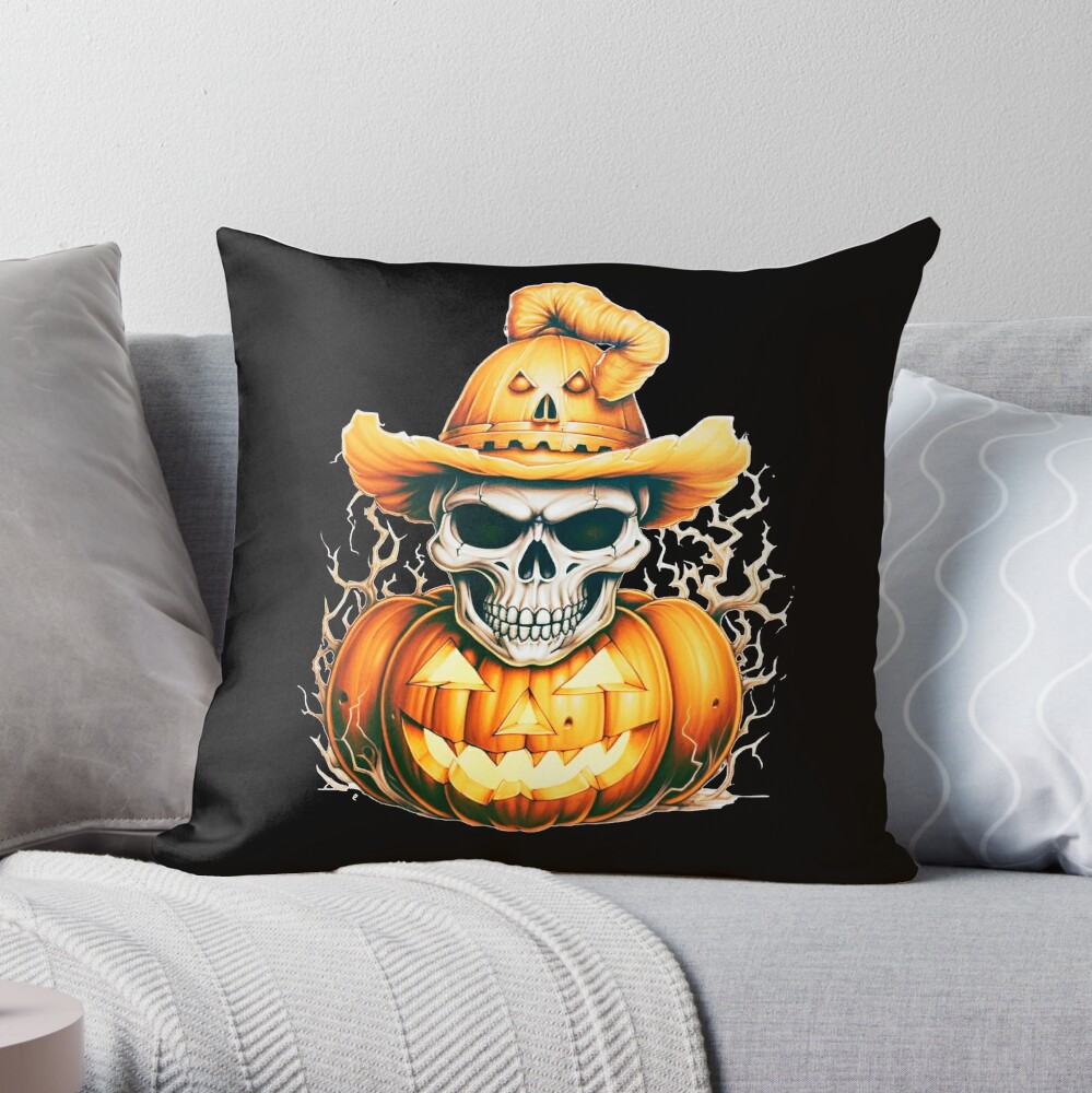 Full Moon Bat Hooked Pillow  Hooked Halloween Pillows 