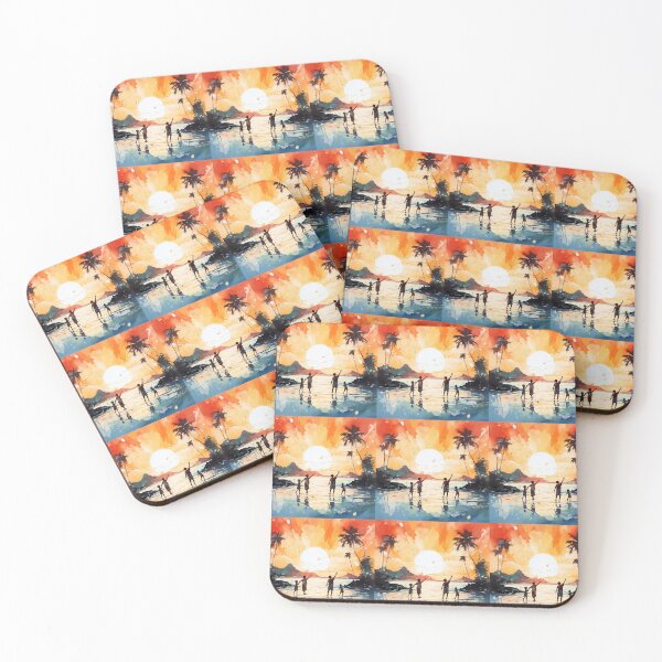 Item preview, Silhouettes of kids playing in nature  designed and sold by KornUHD.