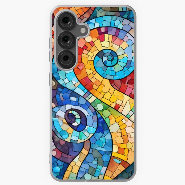 Item preview, Spiral Mosaic Barcelona Gaudi trencadis mosaic style art inspired designed and sold by LolioGifts.