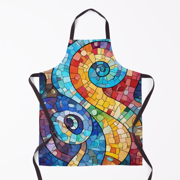 Item preview, Spiral Mosaic Barcelona Gaudi trencadis mosaic style art inspired designed and sold by LolioGifts.