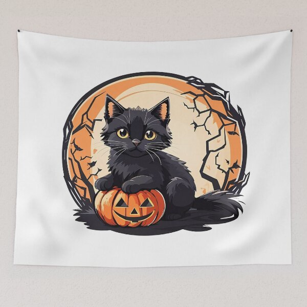 Item preview, Halloween Black Cat designed and sold by Win Hardy.