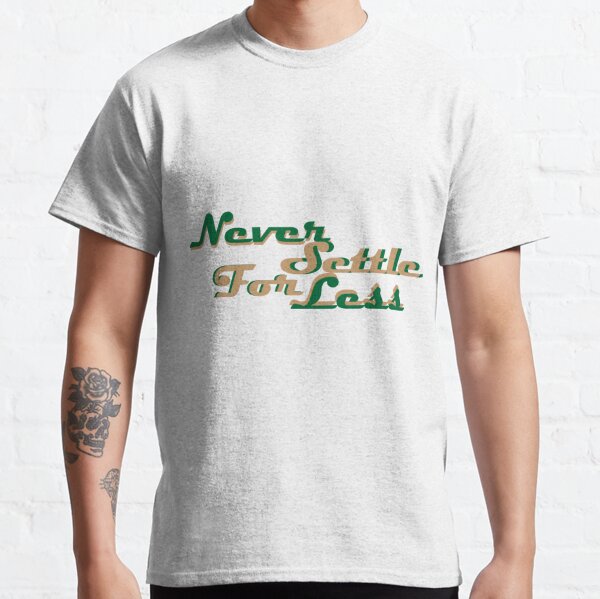 Never Settle Print Men's Letter Print T shirt Active - Temu