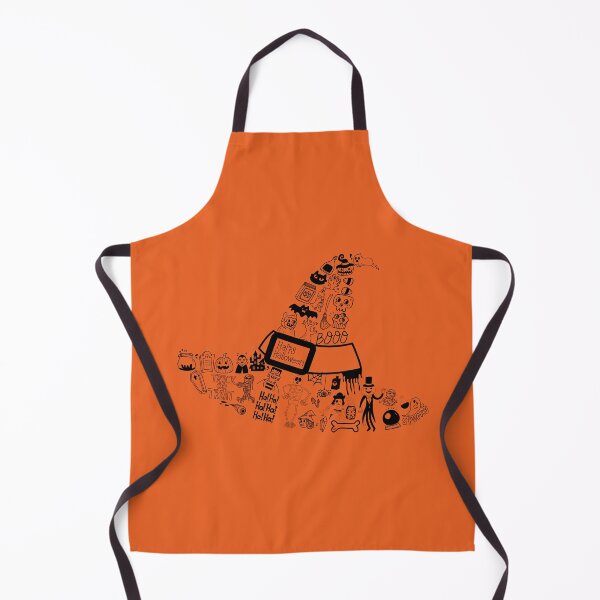 Item preview, Halloween Witch Hat Doodles Graphic designed and sold by TeamSuperSquad.