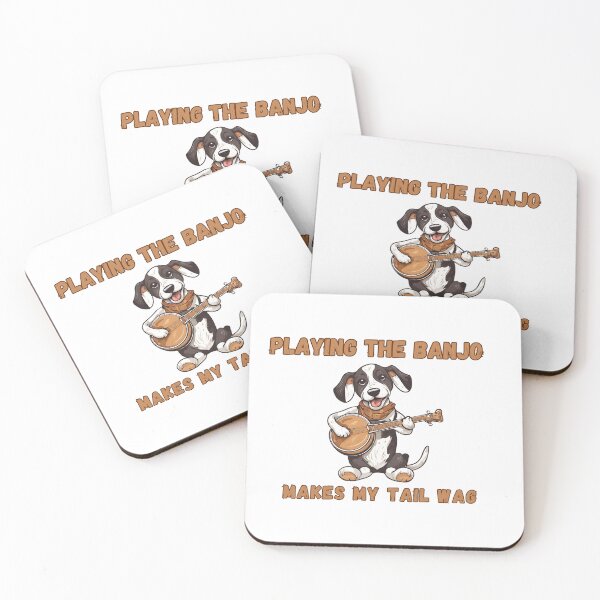Item preview, playing the banjo makes my tail wag designed and sold by TempoTees.