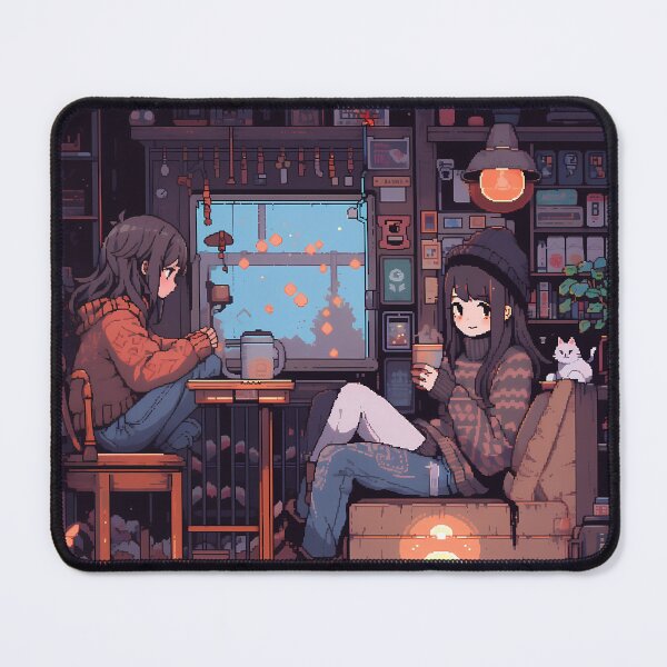 Item preview, Anime girls, pixel art- Cozy  designed and sold by octoboobs.