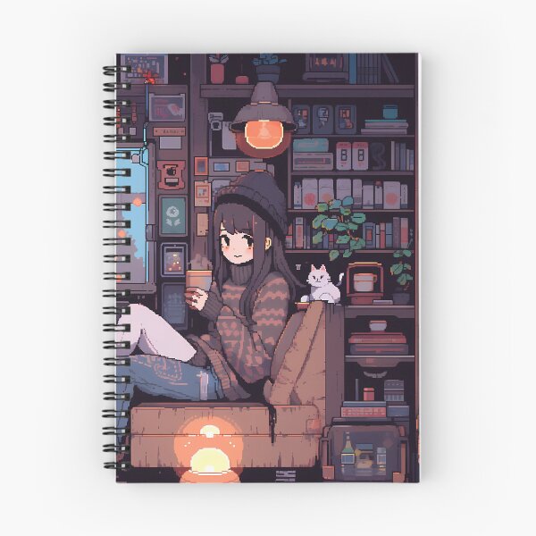 Artikelvorschau, Anime-Mädchen, Pixelkunst – gemütlich entworfen und verkauft von octoboobs.