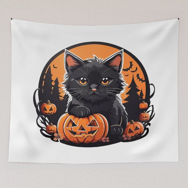 Item preview, Halloween Black Cat designed and sold by Win Hardy.
