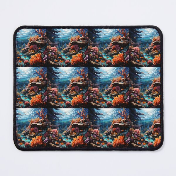 Item preview, Playful aquatic animals in a coral reef designed and sold by KornUHD.