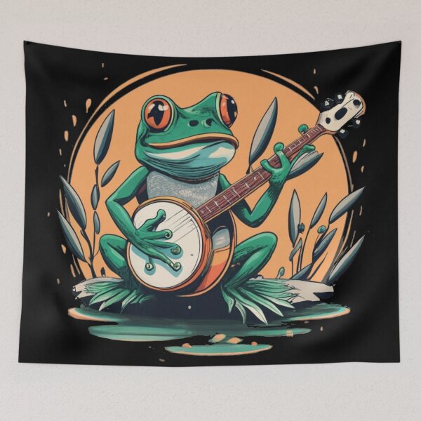 Item preview, banjo frog designed and sold by czarnyfeniks.