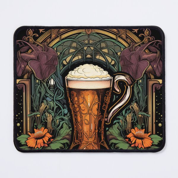 Item preview, Beer Oktoberfest - Art Nouveau Style designed and sold by ArtNouveauChic.