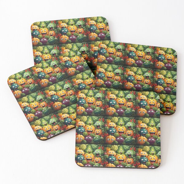 Item preview, Cartoon vegetables with expressive faces designed and sold by KornUHD.