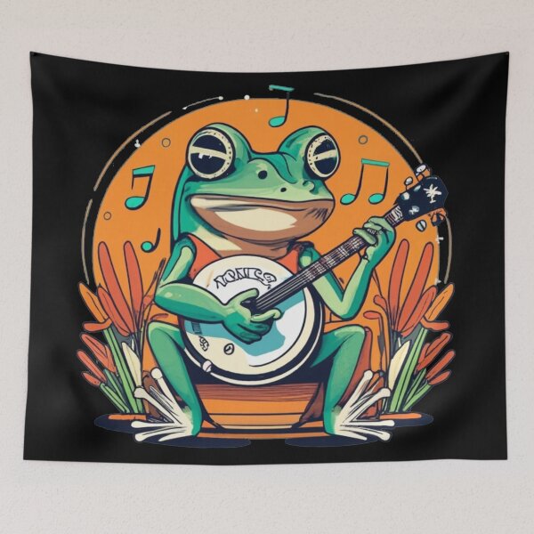 Item preview, banjo frog designed and sold by czarnyfeniks.