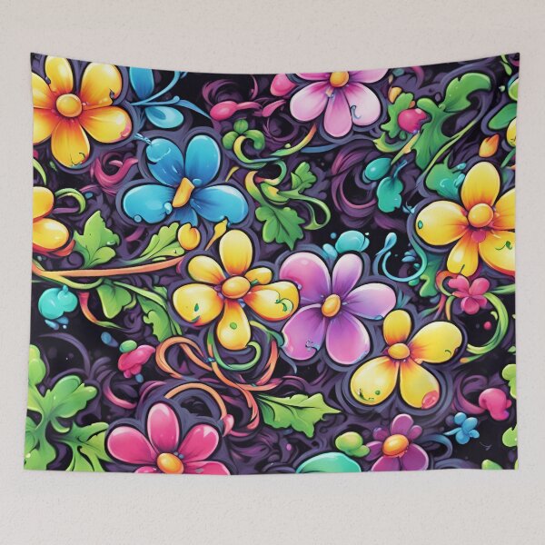 Item preview, Funky Vibrant Floral Design designed and sold by SeamCraft.