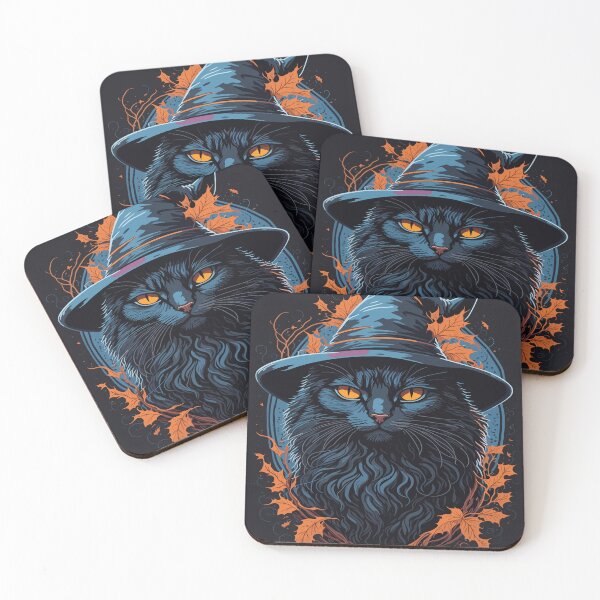 Item preview, Portrait Of A Cat With A Sorcerer's Hat designed and sold by Grafixfun.