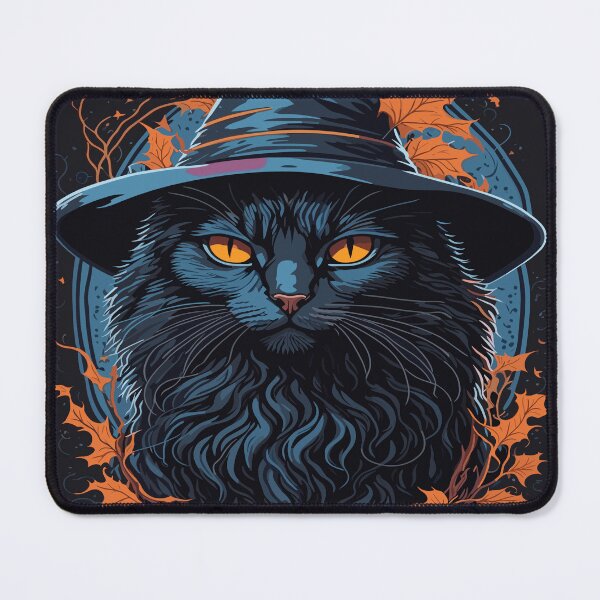Item preview, Portrait Of A Cat With A Sorcerer's Hat designed and sold by Grafixfun.