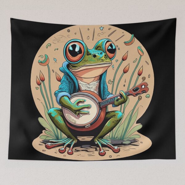 Item preview, banjo frog designed and sold by czarnyfeniks.
