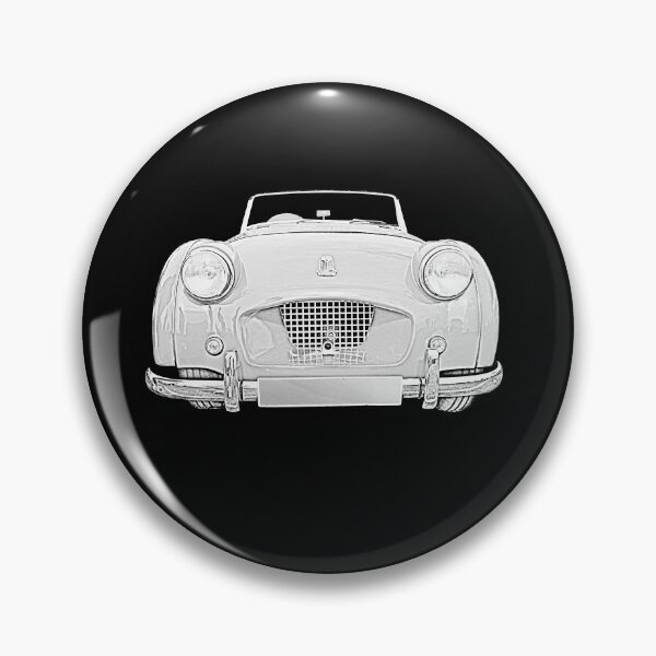 Item preview, Triumph TR2 1950s British classic car monochrome designed and sold by soitwouldseem.