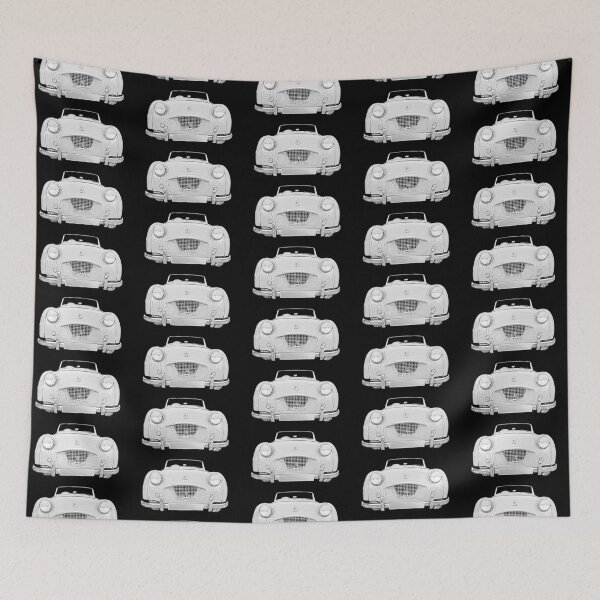 Item preview, Triumph TR2 1950s British classic car monochrome designed and sold by soitwouldseem.