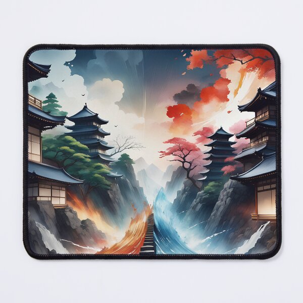 Item preview, The balance. Japanese Retro Yukio-e style Fantasy.  designed and sold by ExtraEm.