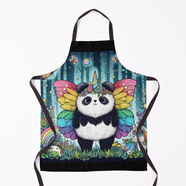 Item preview, Magical Artsy Panda Butterfly Unicorn Lighning Bug Rainbow designed and sold by WooshiArt.