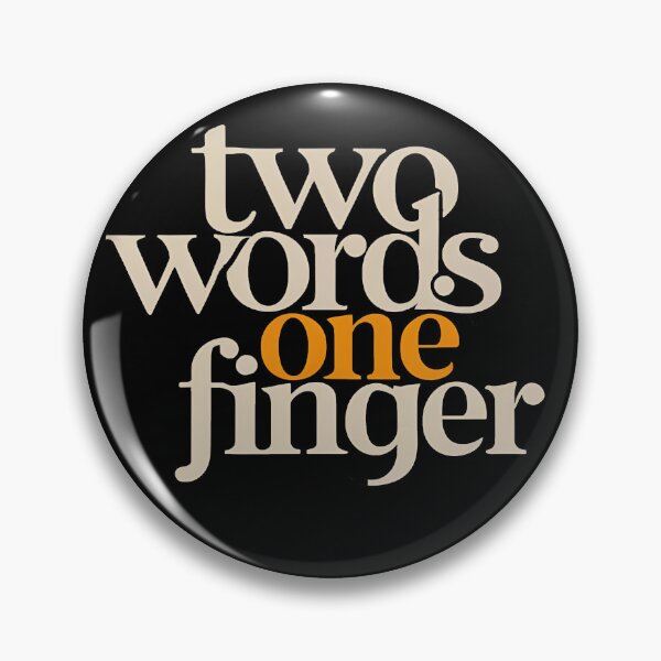 Item preview, Two Words One Finger designed and sold by SAS-Designer.