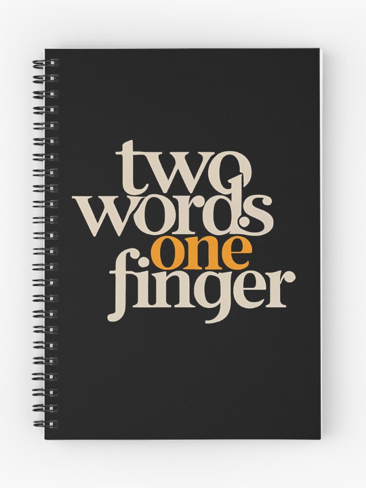 Thumbnail 1 of 3, Journal, Two Words One Finger designed and sold by SAS-Designer.