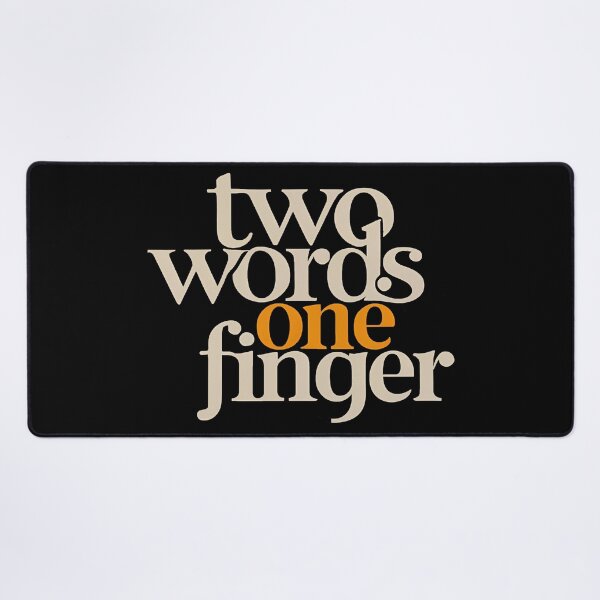 Item preview, Two Words One Finger designed and sold by SAS-Designer.