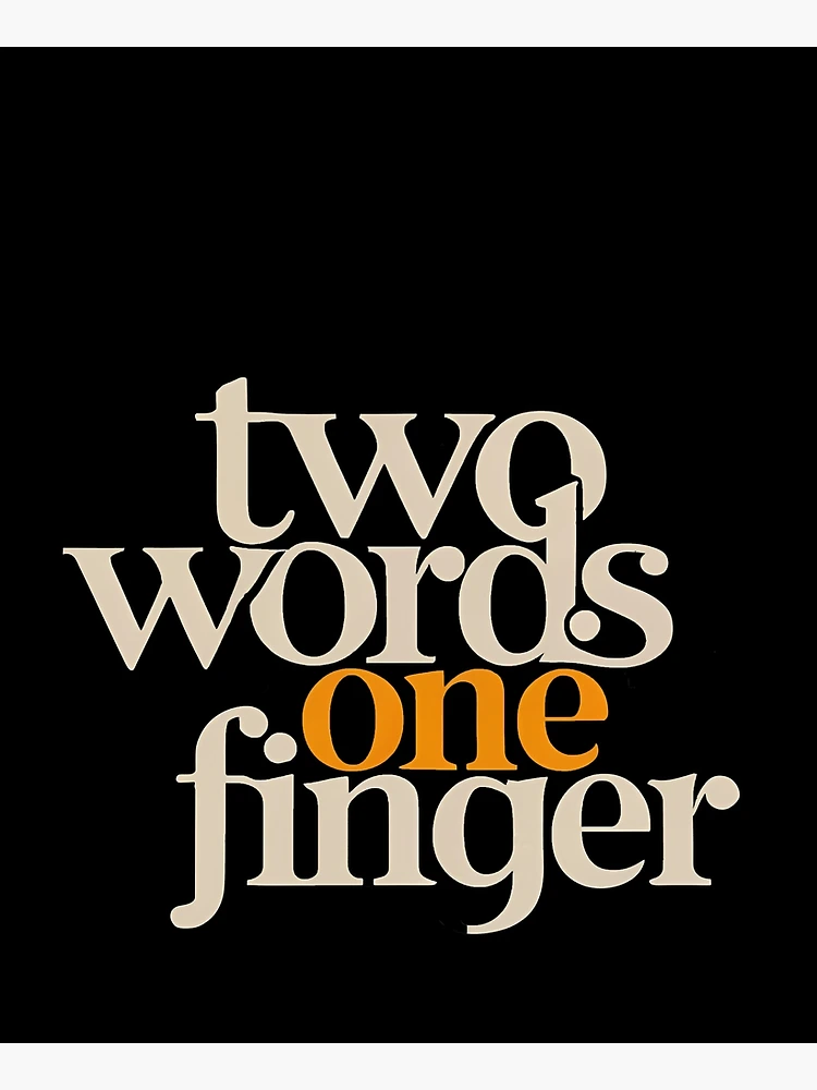 Thumbnail 6 of 6, Apron, Two Words One Finger designed and sold by SAS-Designer.