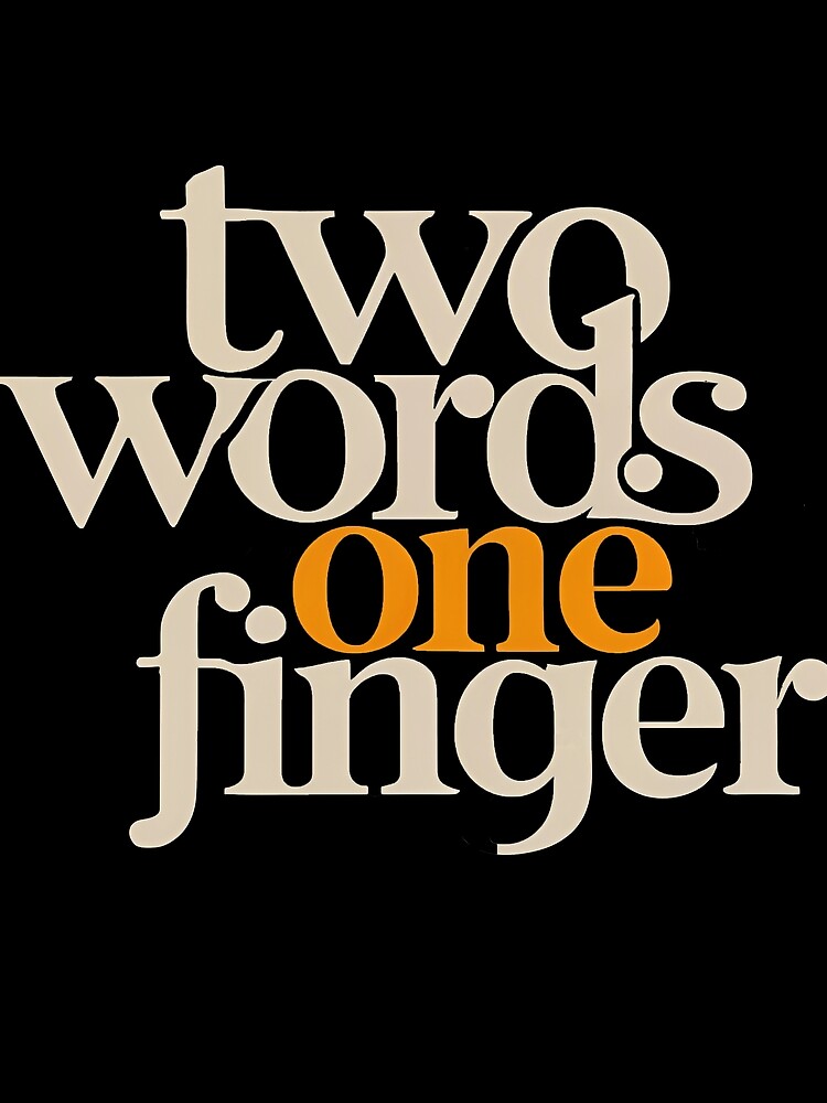 Thumbnail 3 of 3, Scarf, Two Words One Finger designed and sold by SAS-Designer.