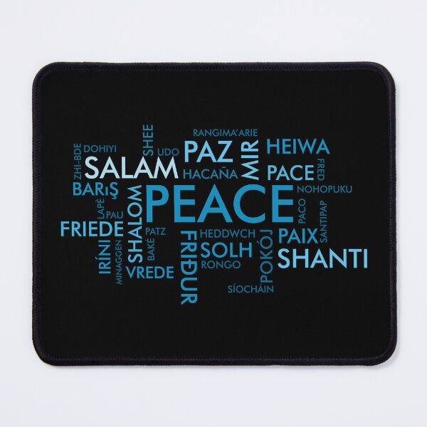 Item preview, PEACE in Different Languages: A Blue Perspective designed and sold by ShubhankarK.