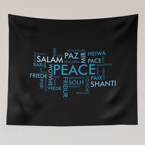 Item preview, PEACE in Different Languages: A Blue Perspective designed and sold by ShubhankarK.