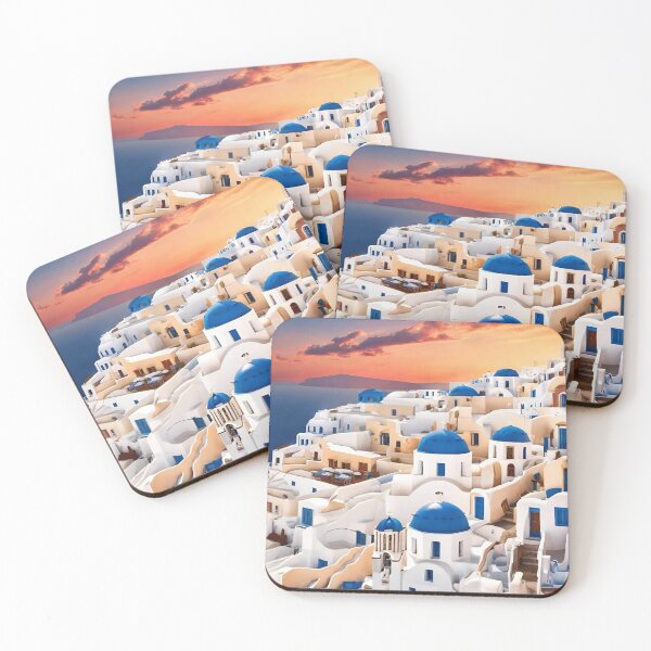 Item preview, Santorini Illustration designed and sold by DesignMaxa.