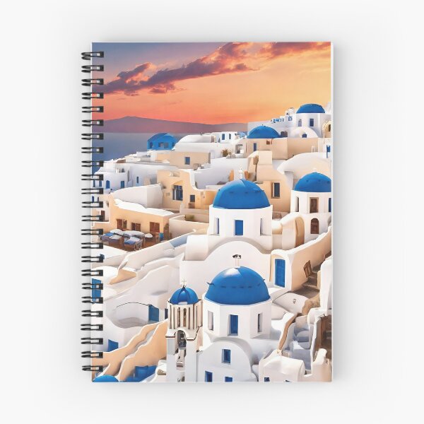 Item preview, Santorini Illustration designed and sold by DesignMaxa.