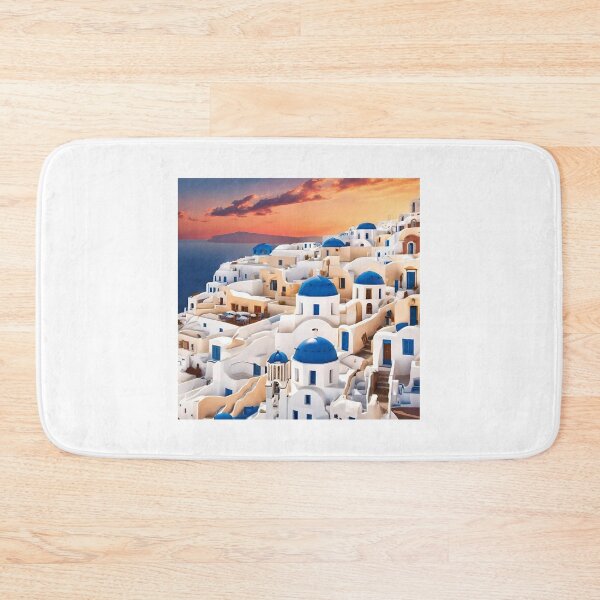 Item preview, Santorini Illustration designed and sold by DesignMaxa.