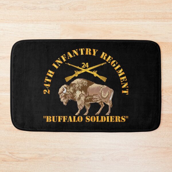 Item preview, Army - 24th Infantry Regiment - Buffalo Soldiers w 24th Inf Branch Insignia designed and sold by Military Insignia Products.