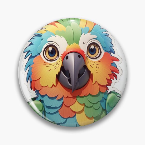 Item preview, Funny Friendly Cartoon Parrot designed and sold by cArtToonShop.