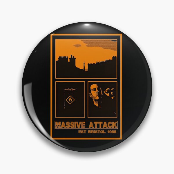Item preview, MASSIVE ATTACK BRISTOL COLLAGE PRINT ORANGE designed and sold by Campbell0395.