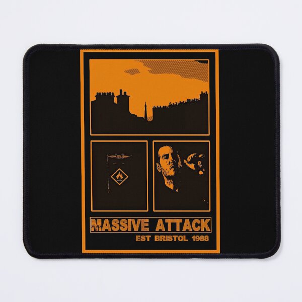 Item preview, MASSIVE ATTACK BRISTOL COLLAGE PRINT ORANGE designed and sold by Campbell0395.